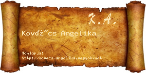 Kovács Angelika névjegykártya