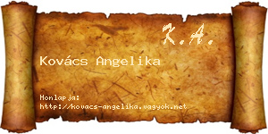 Kovács Angelika névjegykártya